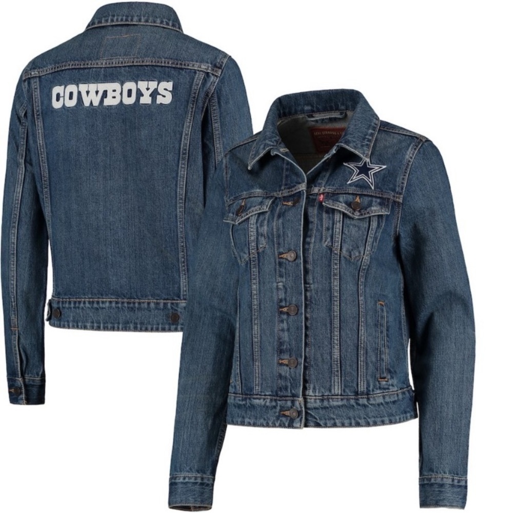 Dallas Cowboys Levis NFL Jean Jacket Large NWT